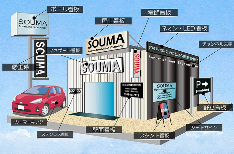 創麿企画の価格表 | 宮崎で看板なら【株式会社創麿企画】